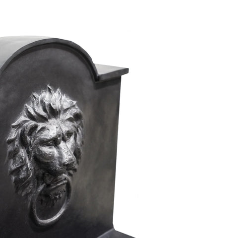 Elegant Lion Water Feature with Contemporary Design in Granite Finish