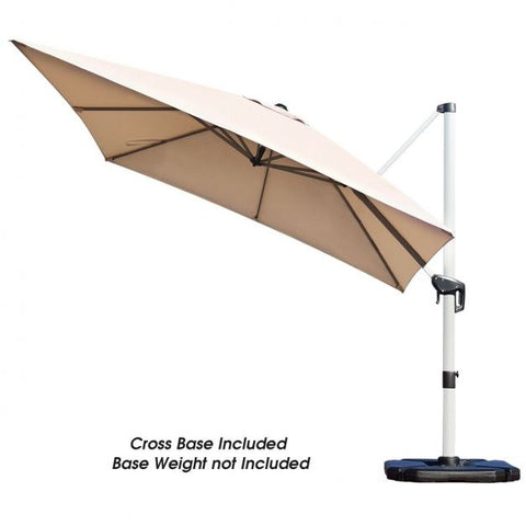 Dynamo Patio Cantilever Parasol with Full Rotation and Tilted Design