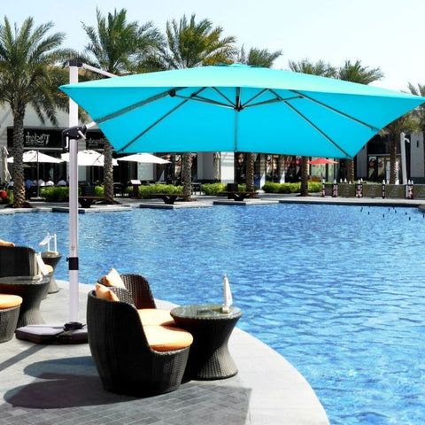 Dynamo Patio Cantilever Parasol with Full Rotation and Tilted Design