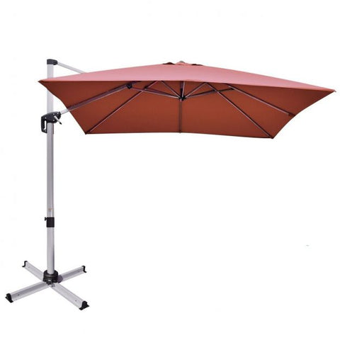 Dynamo Patio Cantilever Parasol with Full Rotation and Tilted Design