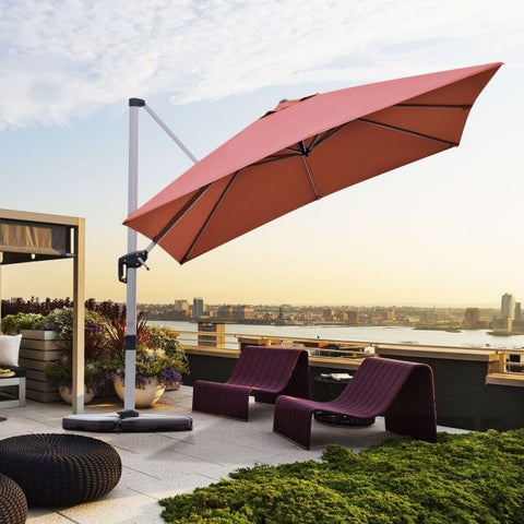 Dynamo Patio Cantilever Parasol with Full Rotation and Tilted Design