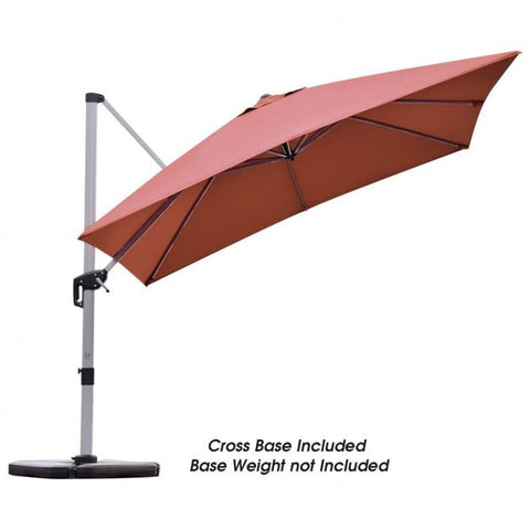 Dynamo Patio Cantilever Parasol with Full Rotation and Tilted Design