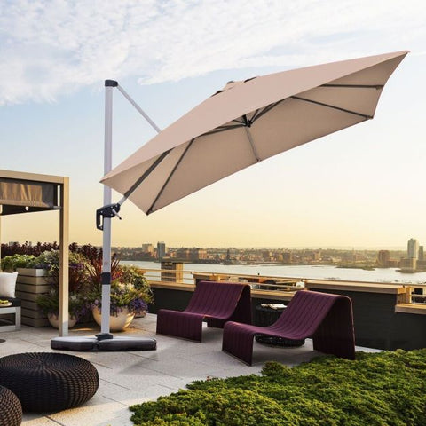 Dynamo Patio Cantilever Parasol with Full Rotation and Tilted Design