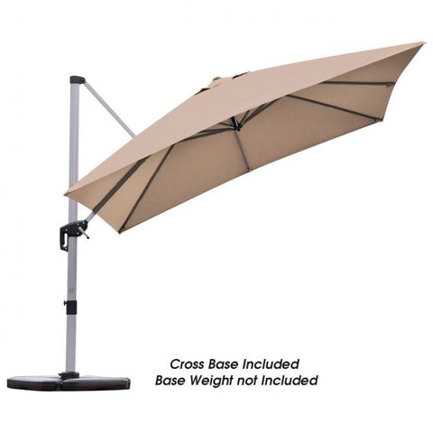 Dynamo Patio Cantilever Parasol with Full Rotation and Tilted Design