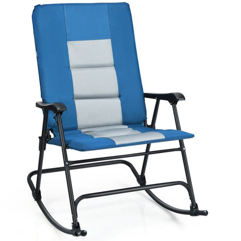 Practical Rocking Chair with Padding and High Backrest