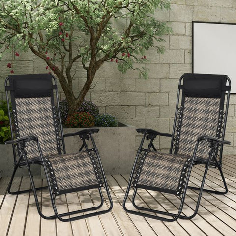 Rattan Sun Lounger with Removable Headrest and Folding Function
