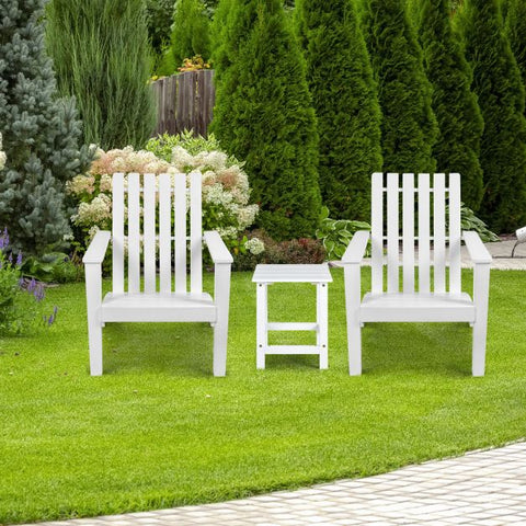 Garden Square Fir Wood End Table with Sturdy Construction and Slatted Design