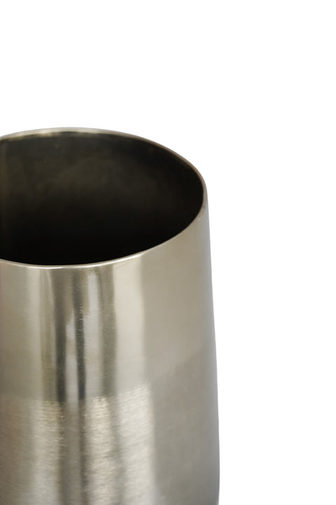 Classy Outdoor Pewter Planter set of 2 with Metallic Finish