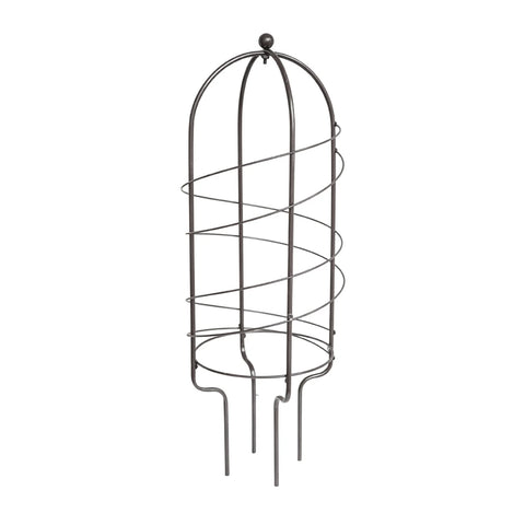 Elegant and Versatile Supportive Plant Stand in Zinc Finish