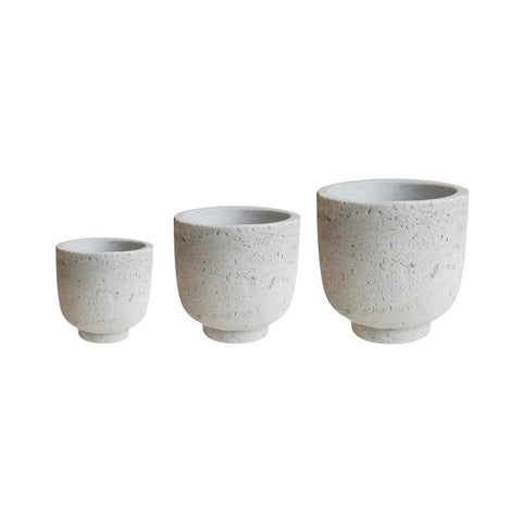 Raw Urban style Planter set of 3 with Concrete Effect