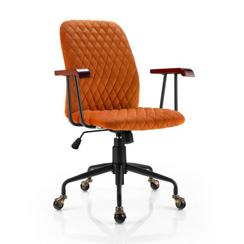 Charming Leisure Swivel Chair with Ergonomic Backrest and Flexible Rotation