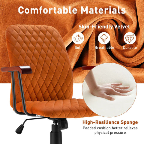 Charming Leisure Swivel Chair with Ergonomic Backrest and Flexible Rotation