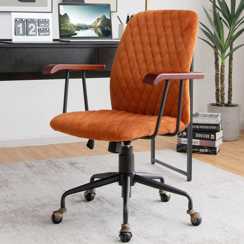 Charming Leisure Swivel Chair with Ergonomic Backrest and Flexible Rotation