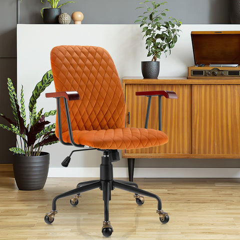 Charming Leisure Swivel Chair with Ergonomic Backrest and Flexible Rotation