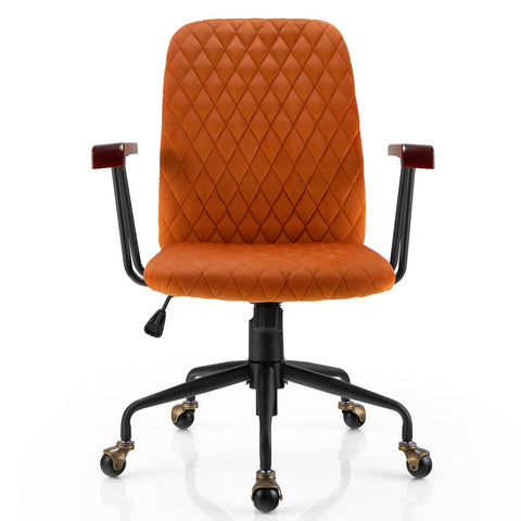 Charming Leisure Swivel Chair with Ergonomic Backrest and Flexible Rotation