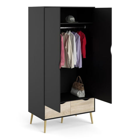 Elegant and Versatile Scandinavian Wardrobe with Neutral Palette and Ample Storage