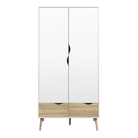 Elegant and Versatile Scandinavian Wardrobe with Neutral Palette and Ample Storage