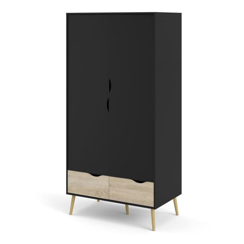 Elegant and Versatile Scandinavian Wardrobe with Neutral Palette and Ample Storage