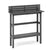 Outdoor Pub Height Bar Table with Storage Shelf in Grey
