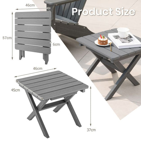 Outdoor Folding Side Table for Indoor and Outdoor Use
