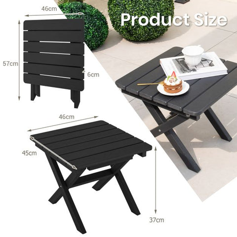 Outdoor Folding Side Table for Indoor and Outdoor Use