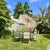 Wooden Parasol Umbrella with Pulley Lift System and Tilt Adjustment