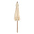 Wooden Parasol Umbrella with Pulley Lift System and Tilt Adjustment