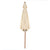 Wooden Parasol Umbrella with Pulley Lift System and Tilt Adjustment