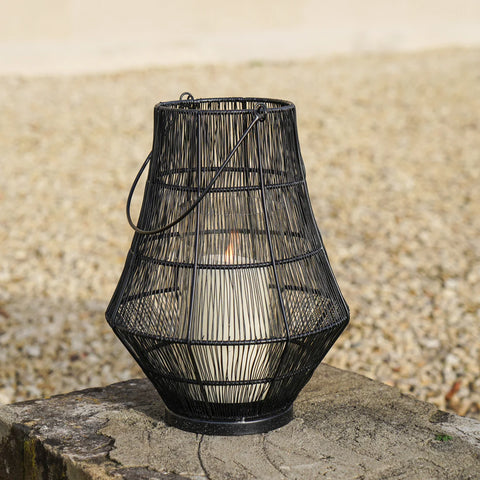 Stylish and Elegant Outdoor Lantern with Wirework Design