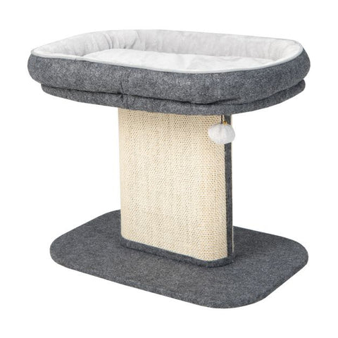 2-Tier Retreat with Cozy Perch, Sisal Scratcher, and Playful Ball