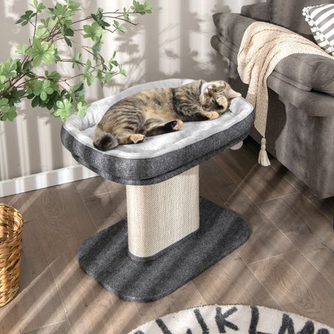 2-Tier Retreat with Cozy Perch, Sisal Scratcher, and Playful Ball