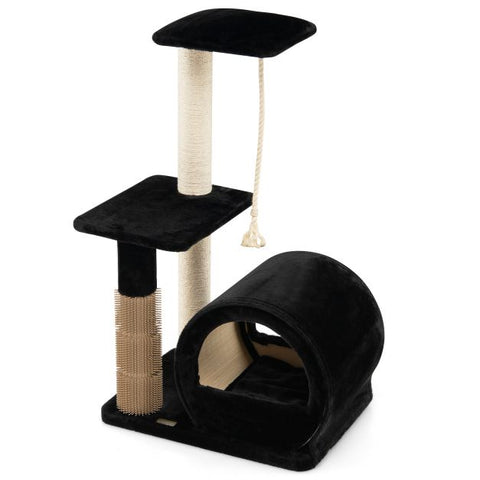 Molly Cat Tree Multi-Level Design with Grooming Brush and Sisal Rope