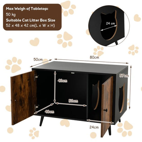 Sleek Cat Litter Box Enclosure