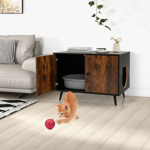Sleek Cat Litter Box Enclosure