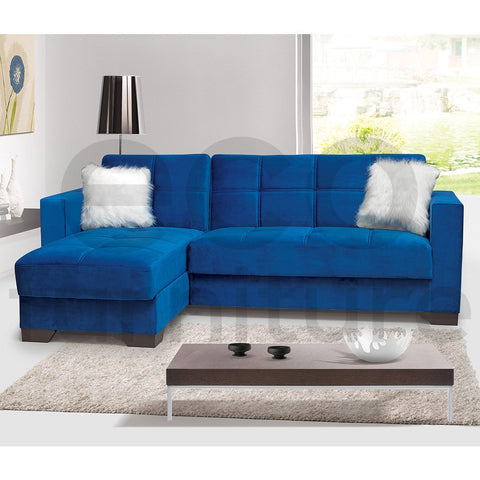 Excelsior Premium Fabric Sofa Bed in Blue
