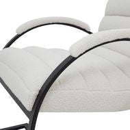 Stylish and Ergonomic Ribbed Arm Chair in Grey