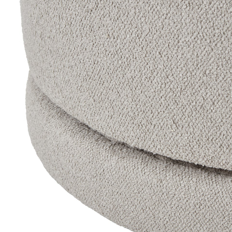 Timeless and Elegant Ottoman with Plush Design and Swiveling Base