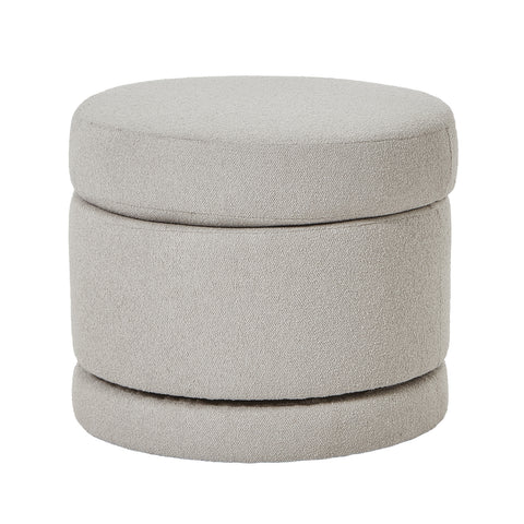 Timeless and Elegant Ottoman with Plush Design and Swiveling Base