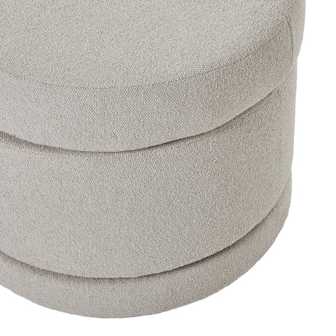 Timeless and Elegant Ottoman with Plush Design and Swiveling Base