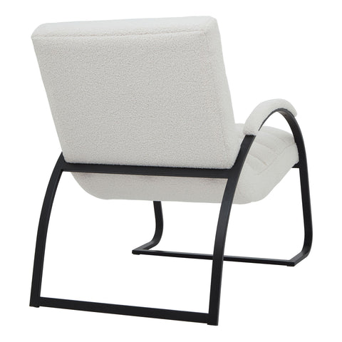Stylish and Ergonomic Ribbed Arm Chair in Grey