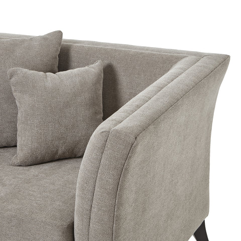 Soft and Plush Snuggle Chair with Cushions in Taupe