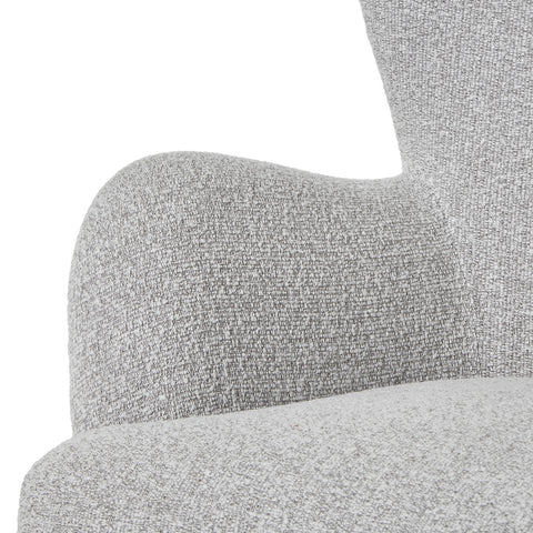 Minimalist and Stylish Plush Arm Chair in Greige