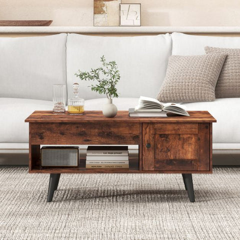 Elegant and Practical Multi-use Coffee Table with Spacious Hidden Compartment