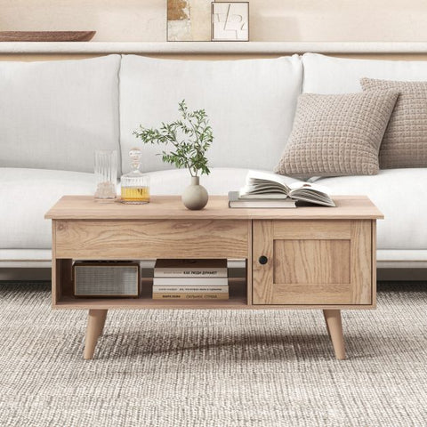 Elegant and Practical Multi-use Coffee Table with Spacious Hidden Compartment