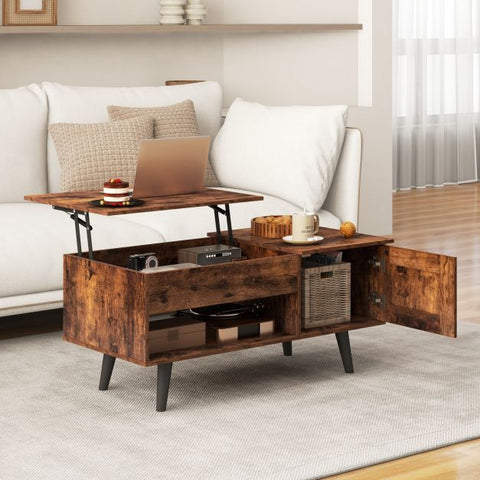 Elegant and Practical Multi-use Coffee Table with Spacious Hidden Compartment
