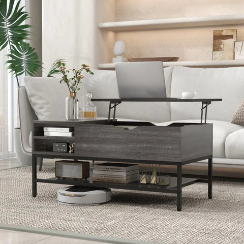 Elegant and Practical Multi-use Coffee Table with Removable Shelf