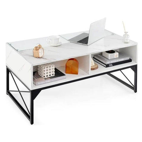 Stylish and Modern LED Tempered Glass Coffee Table