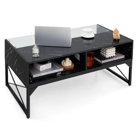 Stylish and Modern LED Tempered Glass Coffee Table
