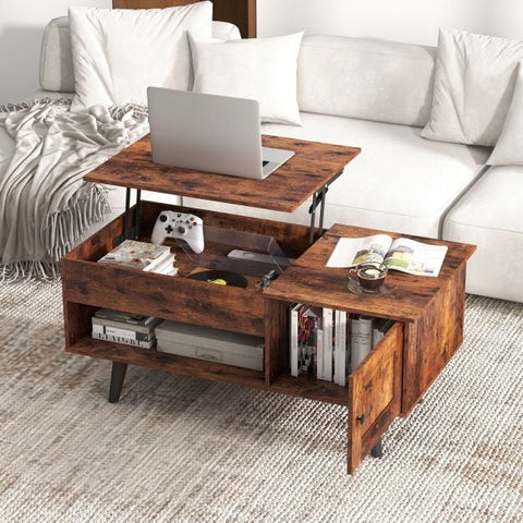 Elegant and Practical Multi-use Coffee Table with Spacious Hidden Compartment