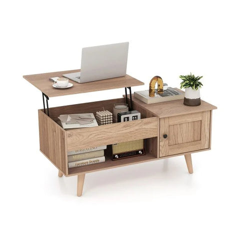 Elegant and Practical Multi-use Coffee Table with Spacious Hidden Compartment